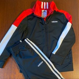 Adidas Boys Jogger Set - Size 5 Jacket & Pants